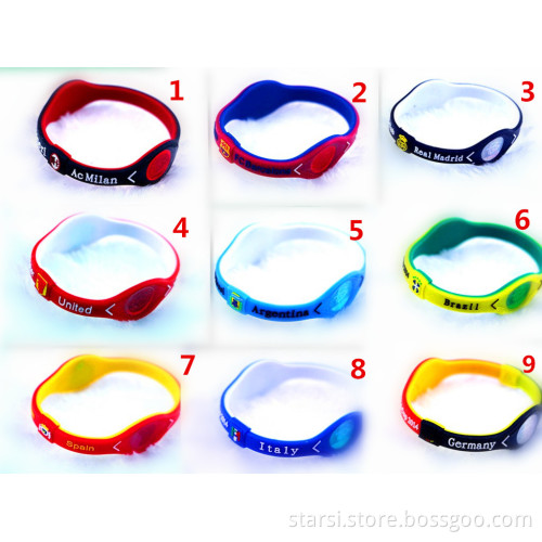 2014 New Design Football Club Silicone Bracelet for World Cup (STP2014)